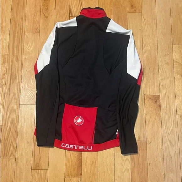 Castelli Men's Red and Black Windbreaker Jacket - Picture 7 of 12